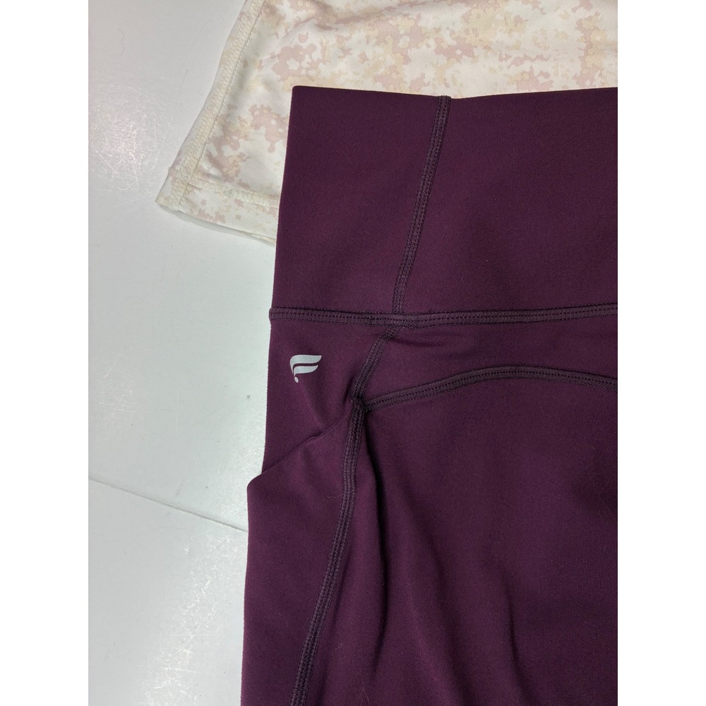 Fabletics Bundle Womens Activewear Set Small Plum Leggings‎ Beige Marble tank - Picture 6 of 7